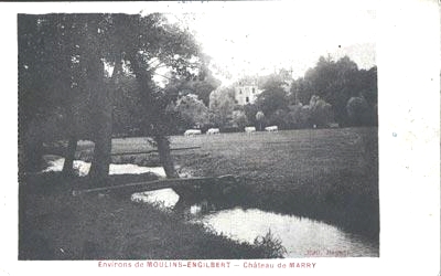Le chteau de Marry vers 1900